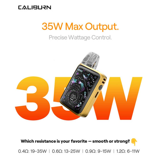 Uwell Caliburn G5 Koko Pod Kit 1600mAh 3ml Mocha Silver