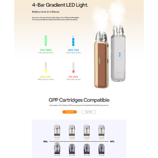 Uwell Caliburn G5 Lite SE Pod Kit 1600mAh 3ml Purple Leather