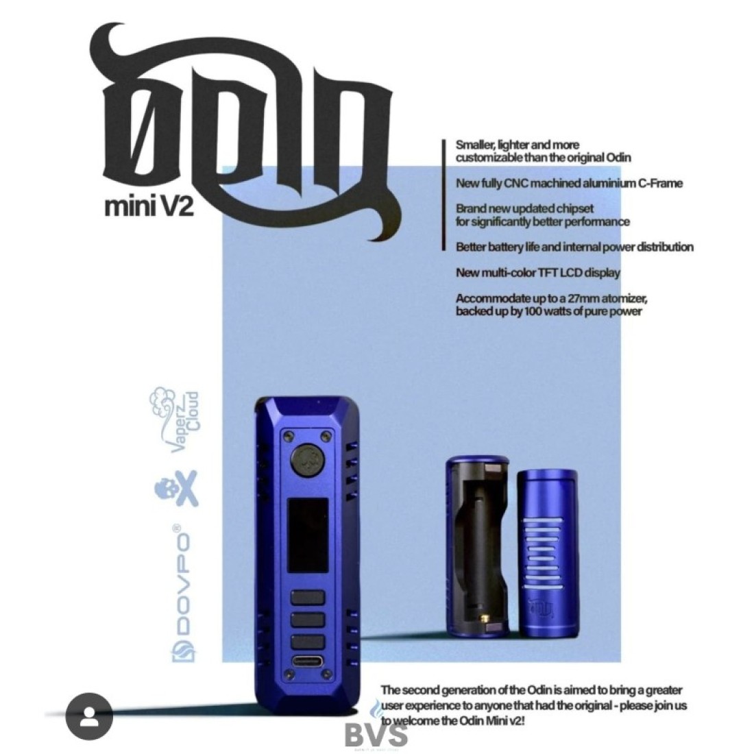 puff vuse clignote DOVPO Odin V2 200W Mod