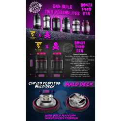 ThunderCloud x Vaping Bogan Bonza Pro RTA Silver Black