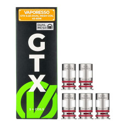 Vaporesso GTX Dual Mesh Coil 0.2ohm 5 τεμάχια