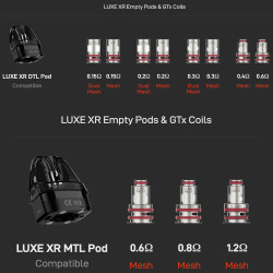 Vaporesso Luxe XR Max 2 Empty Pod Cartridge MTL 5ml