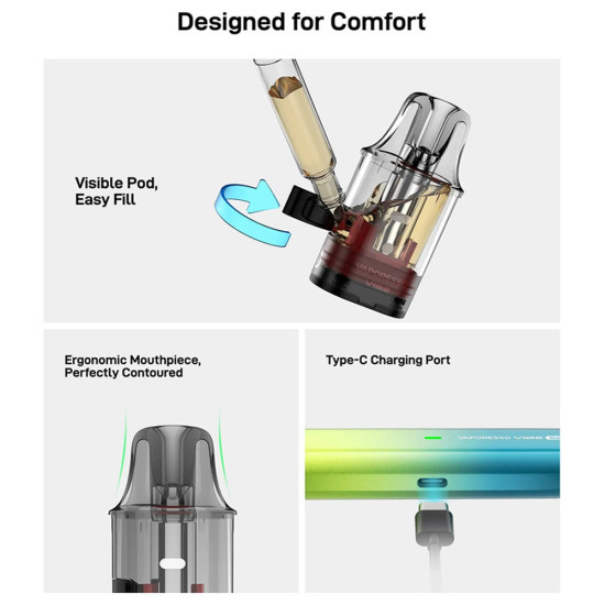 Vaporesso Vibe SE Pod Kit 1100mAh 4.5ml Black