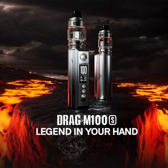 VooPoo Drag M100S Kit Black Darkwood