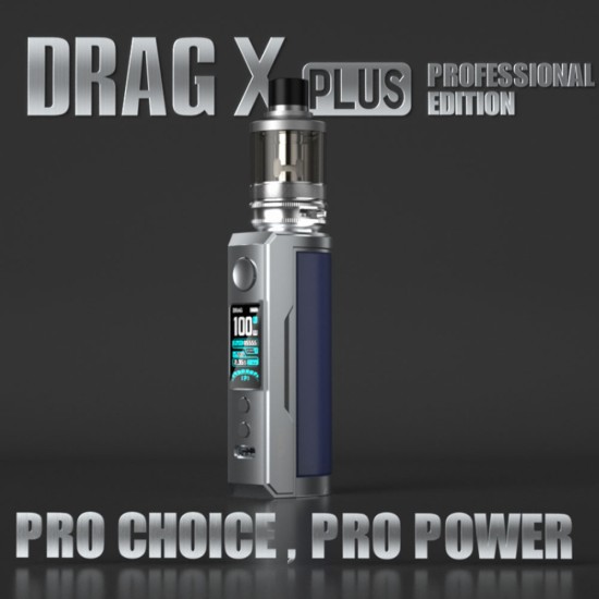 VooPoo Drag X Plus Pro Edition Kit 5.5ml Silver Grey