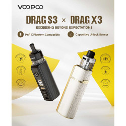 VooPoo Drag X3 Pod Kit 80W 5ml Spray Black