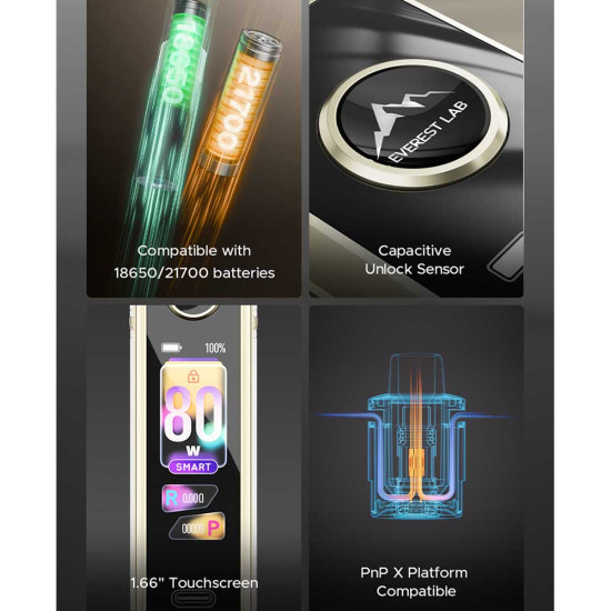 VooPoo Drag X3 Pod Kit 80W 5ml Spray Black