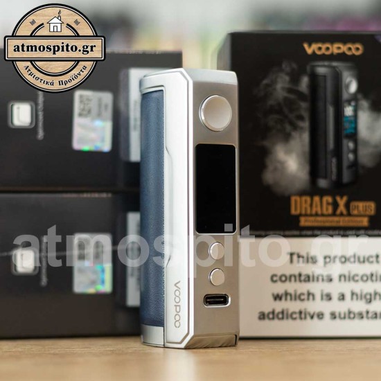 VooPoo Drag X Plus Pro Edition 100W Mod Silver Blue